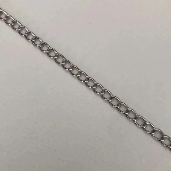 Single Chain Silver Tone Hip Jeans Pant Belt Loop Chain - Picture 3 of 3